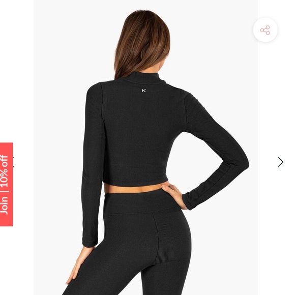 KORAL***Luca Marlow Black Crop Top***$85 NWT - Picture 7 of 12